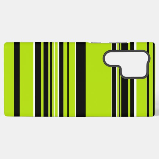 Complexe Stripes - Lime Green Samsung Galaxy Hoesje (Achterkant horizontaal)