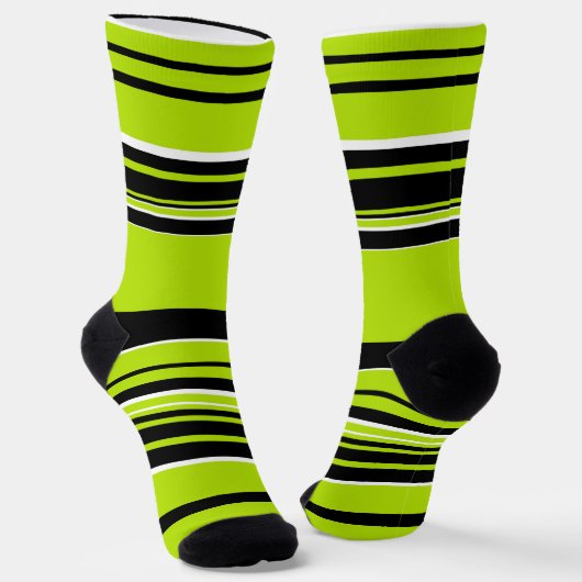 Complexe Stripes - Lime Green Sokken (Gebogen)