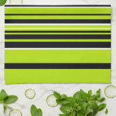 Complexe Stripes - Lime Green Theedoek (Gevouwen)