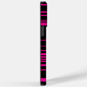 Complexe stripes - magenta en zwart Case-Mate iPhone case (Achterkant / Rechts)