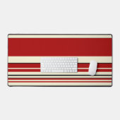 Complexe stripes - Rood en crème Bureaumat (Keyboard & Muis)