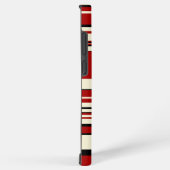 Complexe stripes - Rood en crème Samsung Galaxy Hoesje (Rechterkant)