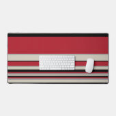 Complexe stripes - Rood, grijs, zwart en bonwit Bureaumat (Keyboard & Muis)