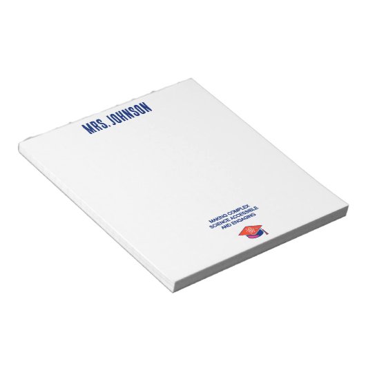 Complexe wetenschap toegankelijk en boeiend maken notitieblok (Schuin)