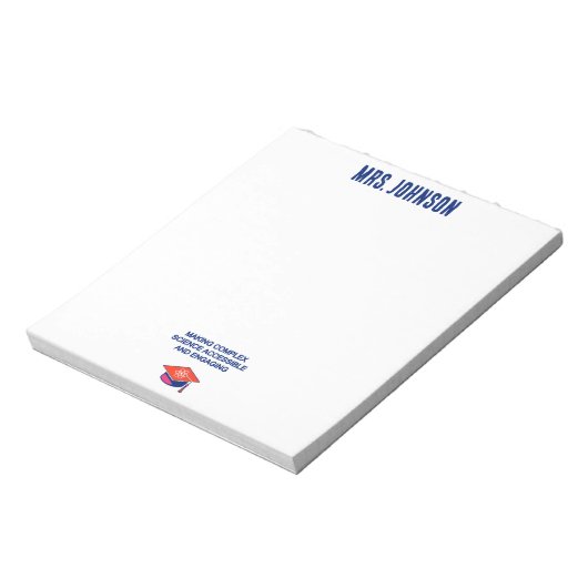 Complexe wetenschap toegankelijk en boeiend maken notitieblok (Linkerzijde)