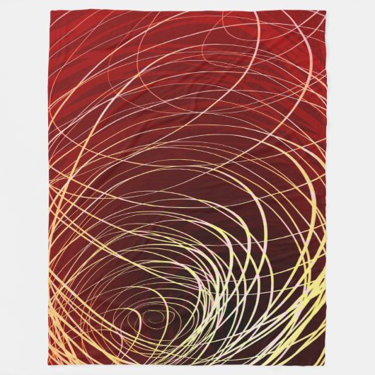 Complexe Zwirl Golden Red - Vleekzak Fleece Deken (Voorkant)