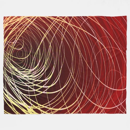 Complexe Zwirl Golden Red - Vleekzak Fleece Deken (Voorkant (Horizontaal))