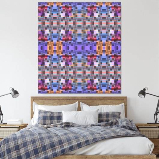 Complexiteit 18 canvas afdruk (Insitu (Slaapkamer))