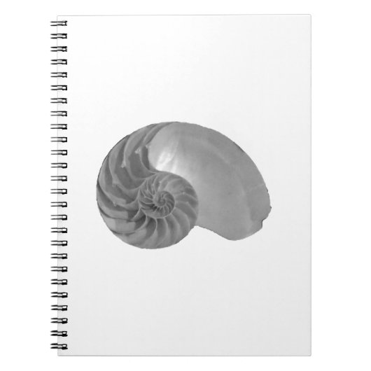 Complexiteit Eenvoudig Nautilus Shell Notitieboek (Voorkant)