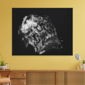 Complexiteit / Surreal Skull Canvas Afdruk (Insitu (Woonkamer))