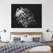 Complexiteit / Surreal Skull Canvas Afdruk (Insitu (Slaapkamer))