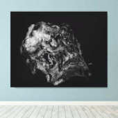 Complexiteit / Surreal Skull Canvas Afdruk (Insitu (Houten vloer))