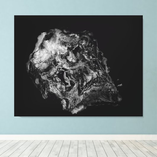 Complexiteit / Surreal Skull Canvas Afdruk (Insitu (Houten vloer))