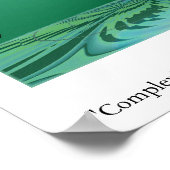 Complexiteit verdeelt haar tenen in chaos poster (Hoek)