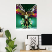 Complexiteit verdeelt haar tenen in chaos poster (Thuiskantoor)