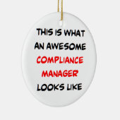 compliance manager, awesome keramisch ornament (Rechts)