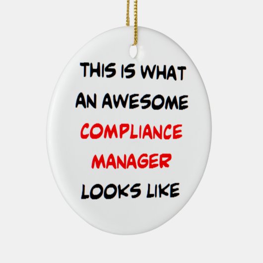 compliance manager, awesome keramisch ornament (Rechts)