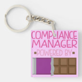 Compliance Manager Chocolate Gift voor haar Sleutelhanger (Voorkant)