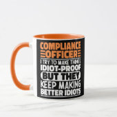 Compliance Officer Ik probeer het grappig te maken Mok (Links)