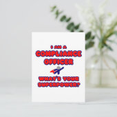 Compliance Officer .. Wat is je Superpower? Briefkaart (Staand voorkant)