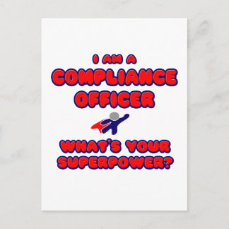 Compliance Officer .. Wat is je Superpower? Briefkaart