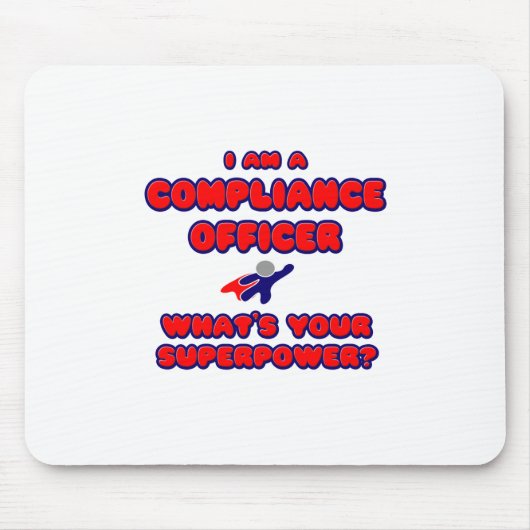 Compliance Officer .. Wat is je Superpower? Muismat (Voorkant)