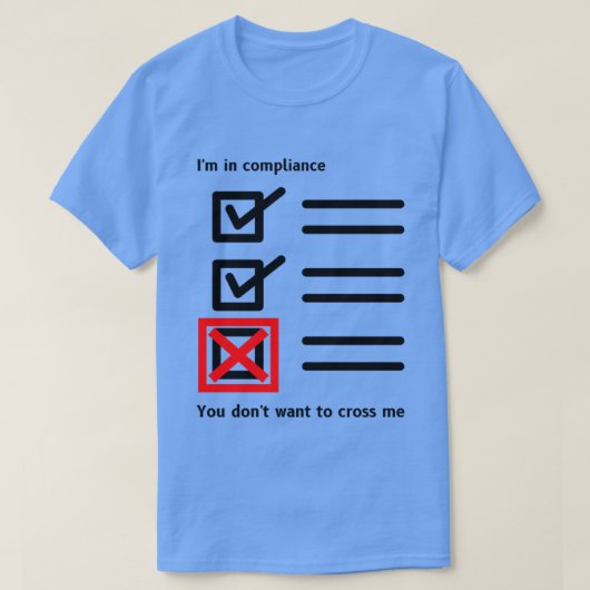 Compliance Review Officer T-shirt (Design voorkant)