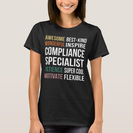 Compliance Specialist  Appreciation T-shirt (Voorkant)