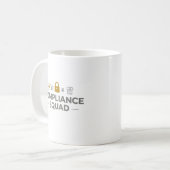 Compliance Squad – Juridisch Team Koffiemok (Voorkant links)