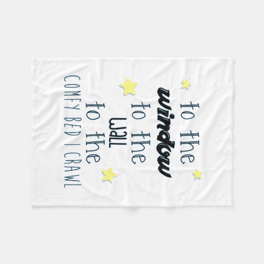 Complify Bed, Grappig slaapcitaat Fleece Deken (Voorkant (Horizontaal))