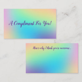 Compliment Kaart Visitekaartje