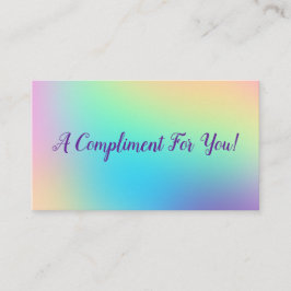 Compliment Kaart Visitekaartje