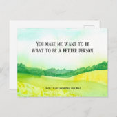 Compliment Zeg iets leuks Dag 1 juni Briefkaart (Voorkant / Achterkant)