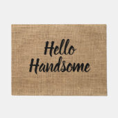 Complimentaire Hallo handmatige kleuromslag Robuus Deurmat (Voorkant)