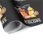 Complimentaire kleuren Funny Paint Dark BG Cadeaupapier (Rol Hoek)