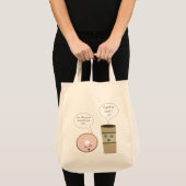 Complimentaire koffie en Donut Bag Tote Bag (Voorkant (product))