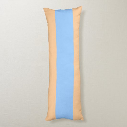 Complimentary Periwinkle and Oranje Stripes Lichaamskussen (Achterkant (Verticaal))