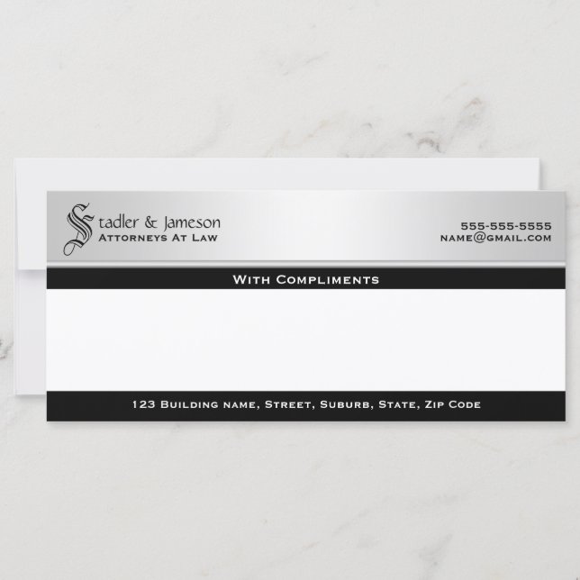 Complimenten slikken professionele zaken af (Voorkant)