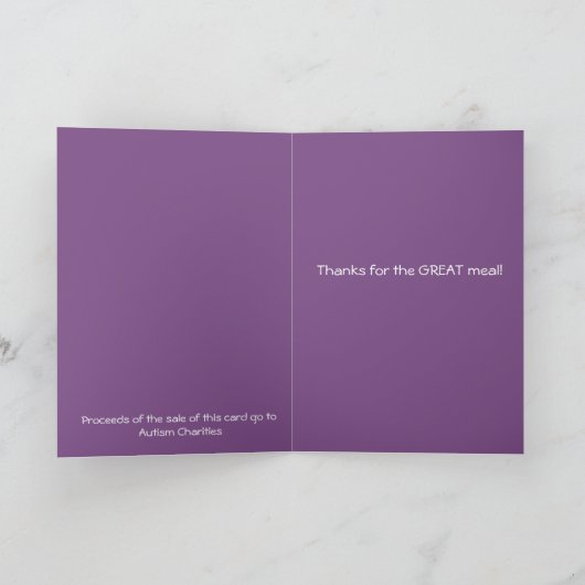 Complimenten voor de Chef bedankkaart (Binnen)