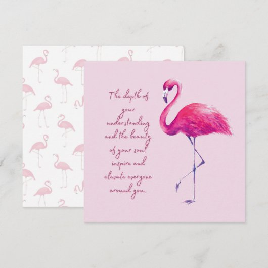 Complimentkaart voor wijze en elegante vrouw feestdagenkaart (Voorkant / Achterkant)