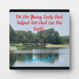 Complimentplaque Fotoplaat