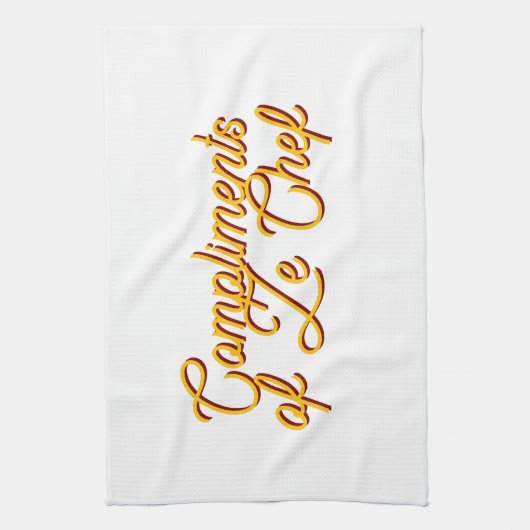 Compliments of the Chef Theedoek (Verticaal)