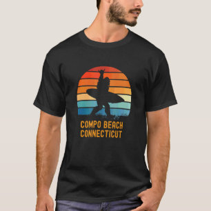 Compo Beach Connecticut Sasquatch Souvenir T-shirt