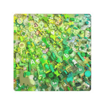 Componenten van groene bordgame