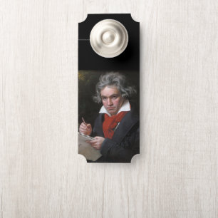 Componist Ludwig Beethoven schrijft Missa Solemnis Deurhanger