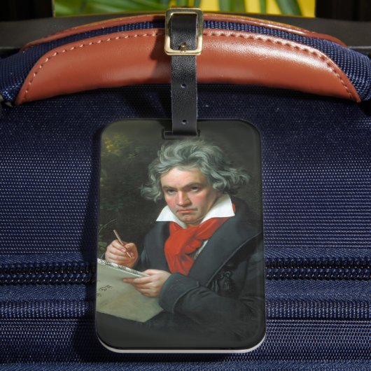 Componist Ludwig van Beethoven Bagagelabel (Voorkant Insitu 2)