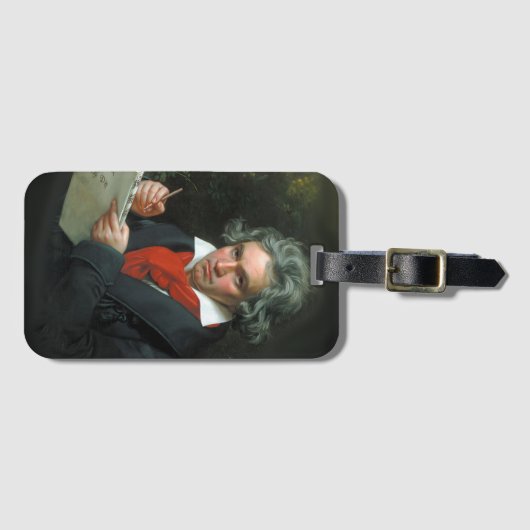 Componist Ludwig van Beethoven Bagagelabel (Voorkant (horizontaal))