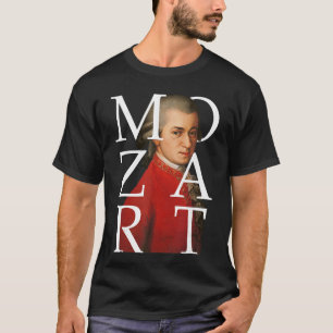 Componist van klassieke muziek Mozart retro vriend T-shirt
