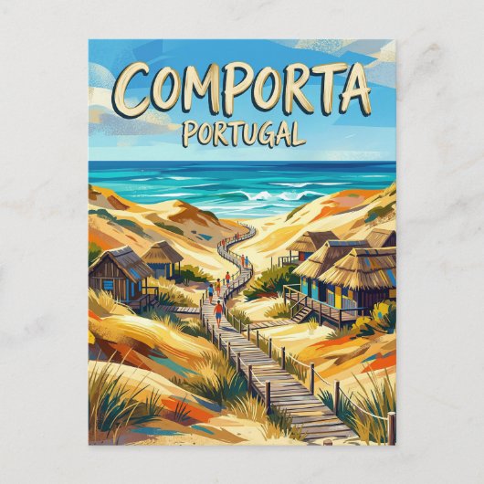 Comporta Portugal Briefkaart (Voorkant)