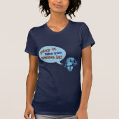 Composer Blue Beethoven Music Design T-shirt (Voorkant)